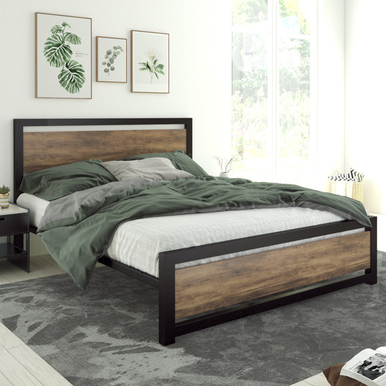 Wayfair queen bed deals frame with headboard